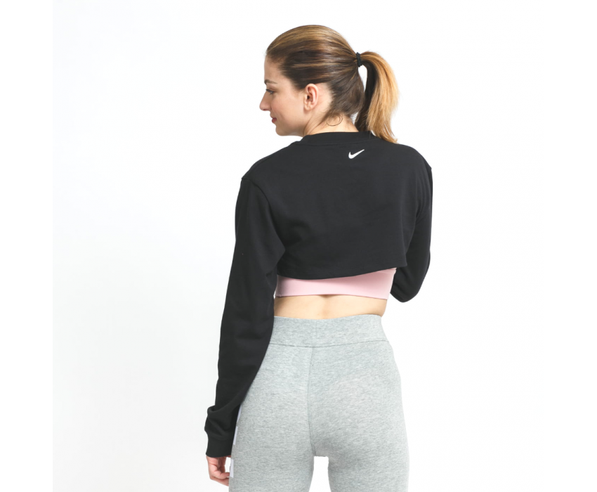 Top w nsw top ls crop prnt dj4122-010 - imagine 2