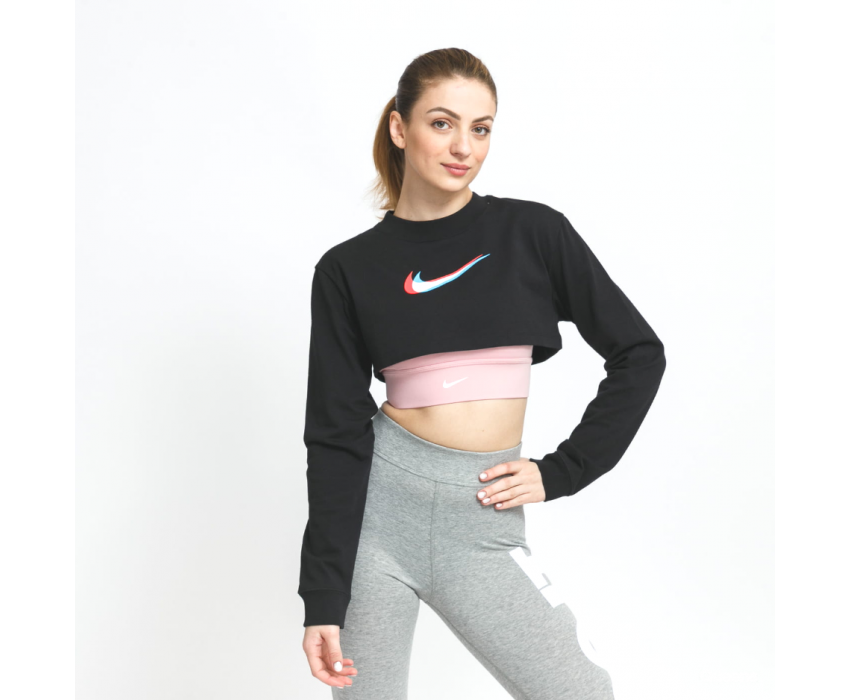 Top w nsw top ls crop prnt dj4122-010