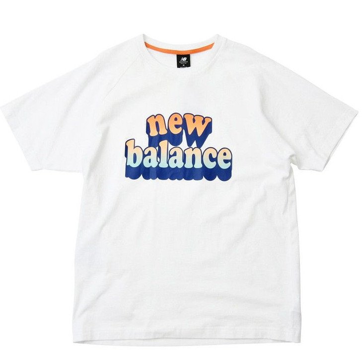 Tricou new balance shirt nb athletics day tripper raglan graphic tee mt21564-wt - imagine 2