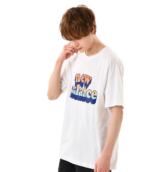 Tricou new balance shirt nb athletics day tripper raglan graphic tee mt21564-wt