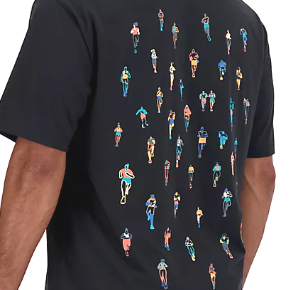 Tricou New Balance shirt runners mt41590-bk