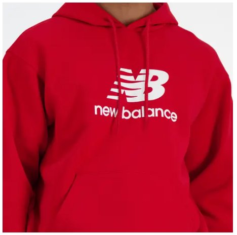 Hanorac New Balance Shirt Stacked Logo French Terry Hoodie MT41501-TRE