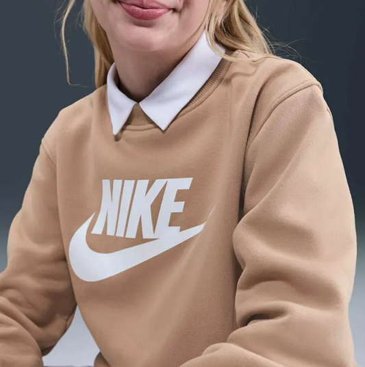 Bluza Nike k nsw club flc crew ls hbr fd2992-200